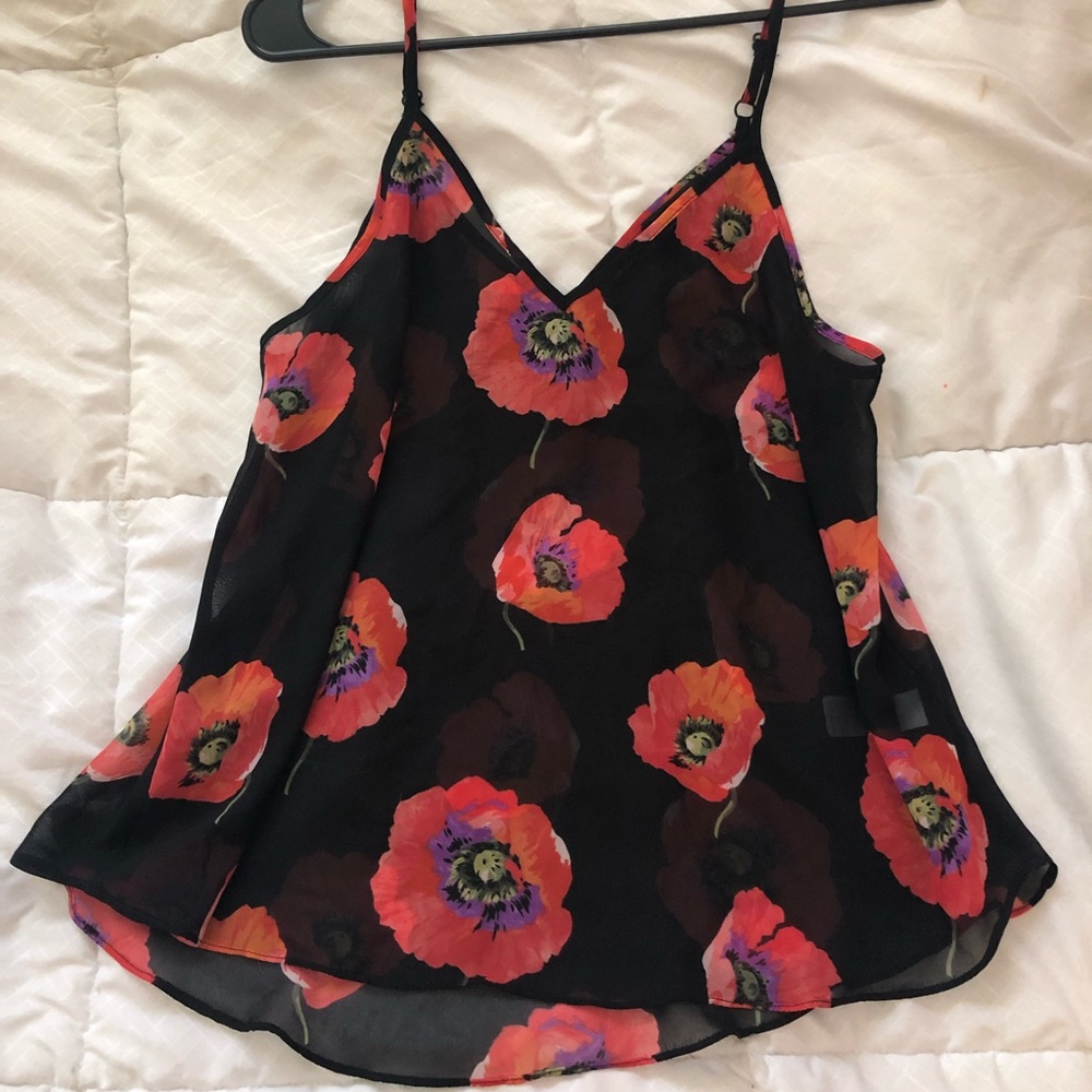 Top shop flower mesh top